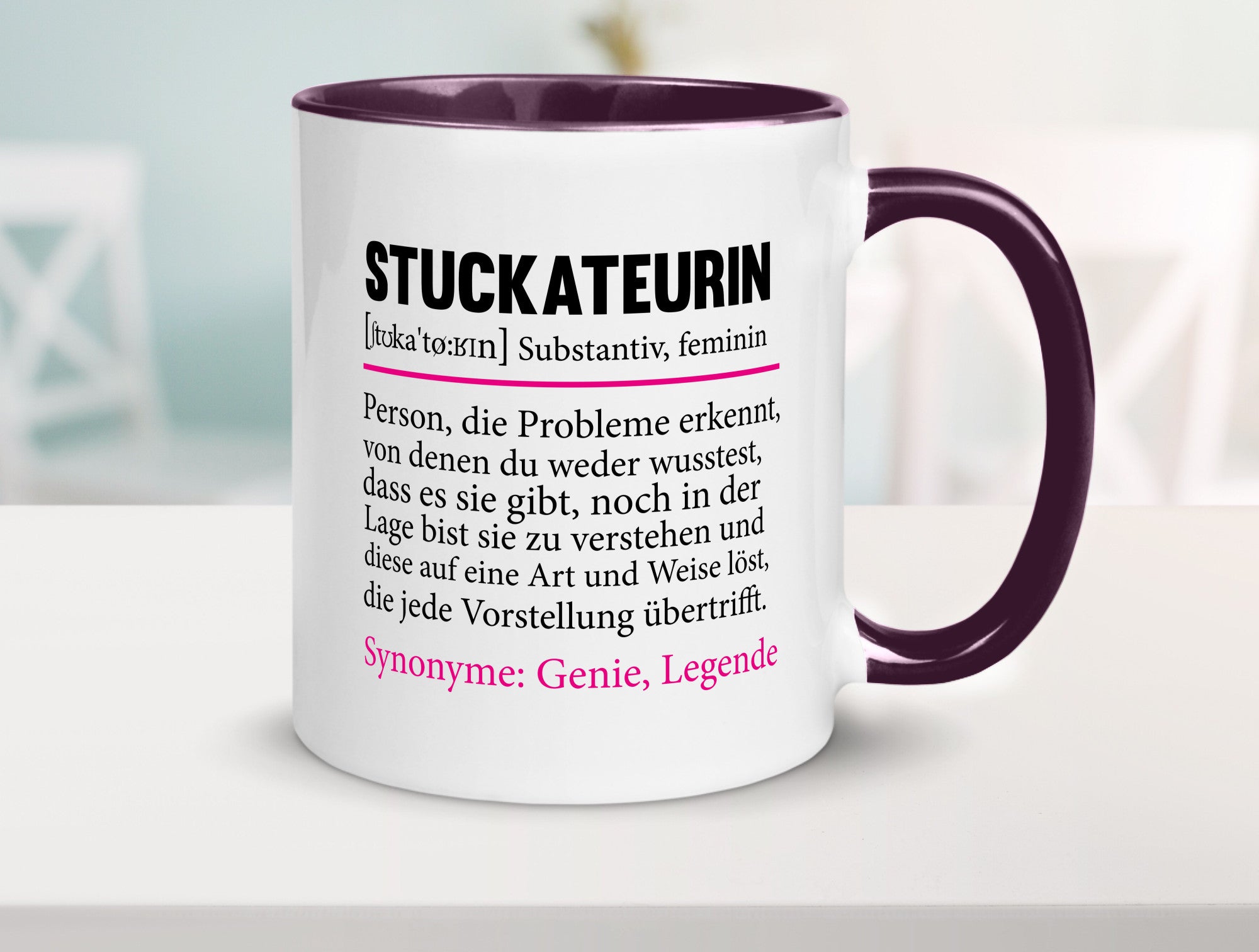 Stuckateurin | Innenausbau Beruf Humor Spruch Arbeit Kollegen Büro Geschenkidee