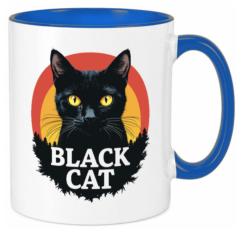 Black Cat | Schwarze Katze Böse Humor Tierliebhaber Geschenkidee Tasse