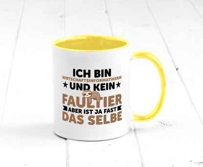 Ich bin kein Faultier: Wirtschaftsinformatikerin v2 lustig Tierliebhaber Humor
