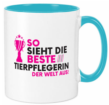 Die Weltbeste Tierpflegerin | Pflegeberuf Tierheim Humor Arbeit Kollegen Büro Tasse