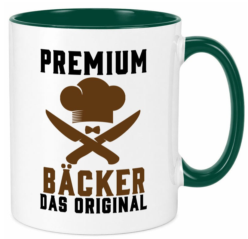 Premium Bäcker das Orginal Humor Geschenkidee Tasse