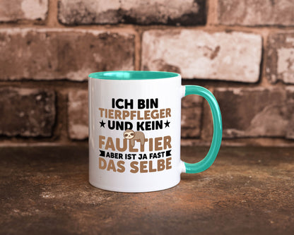Ich bin kein Faultier: Tierpfleger | Pflegeberuf Tierheim v2 lustiger Spruch