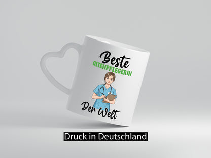 Beste Altenpflegerin | Personal Geschenk für die Altenpflege mit Humor Tasse