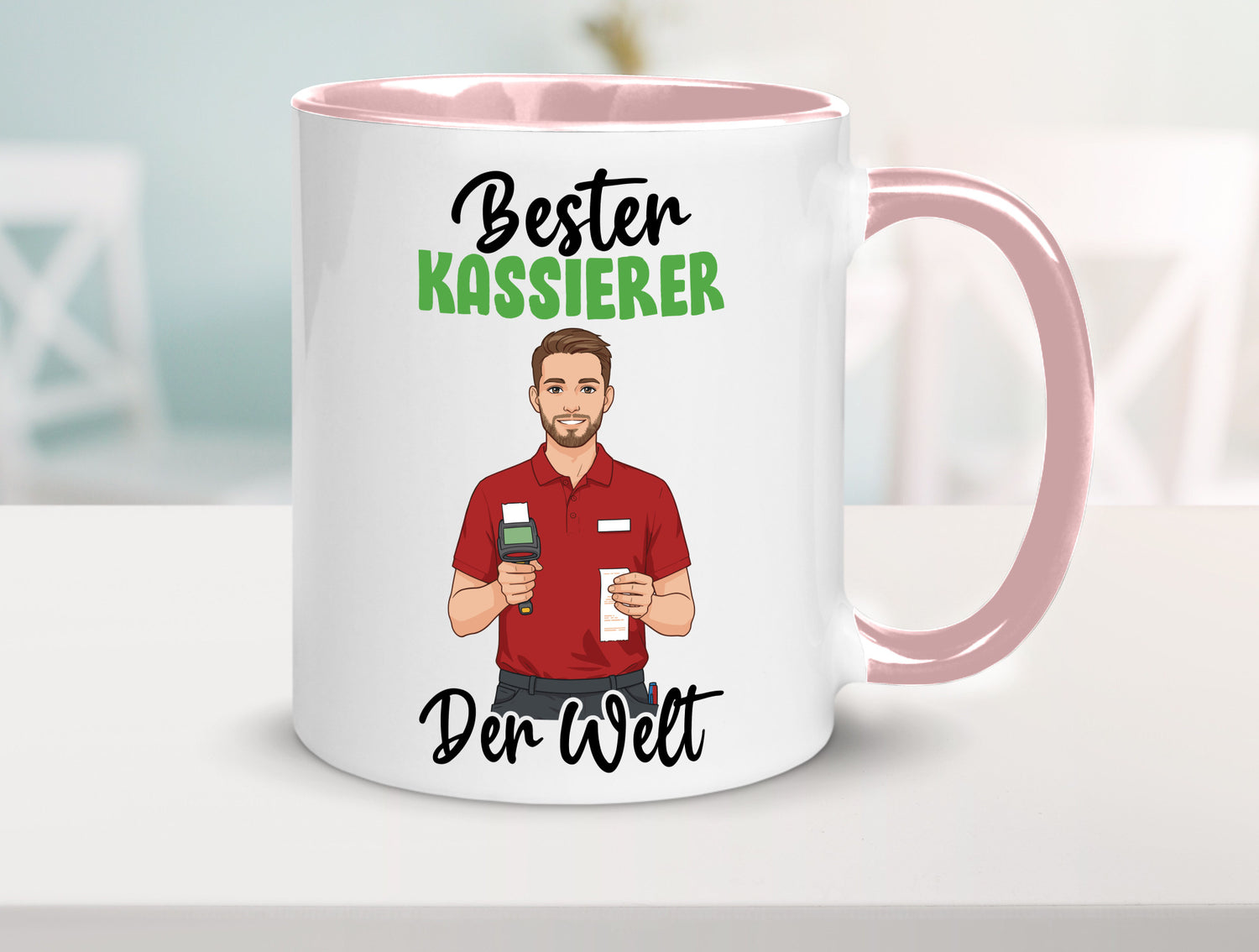 Bester Kassierer v2 Geschenkidee Humor Tasse