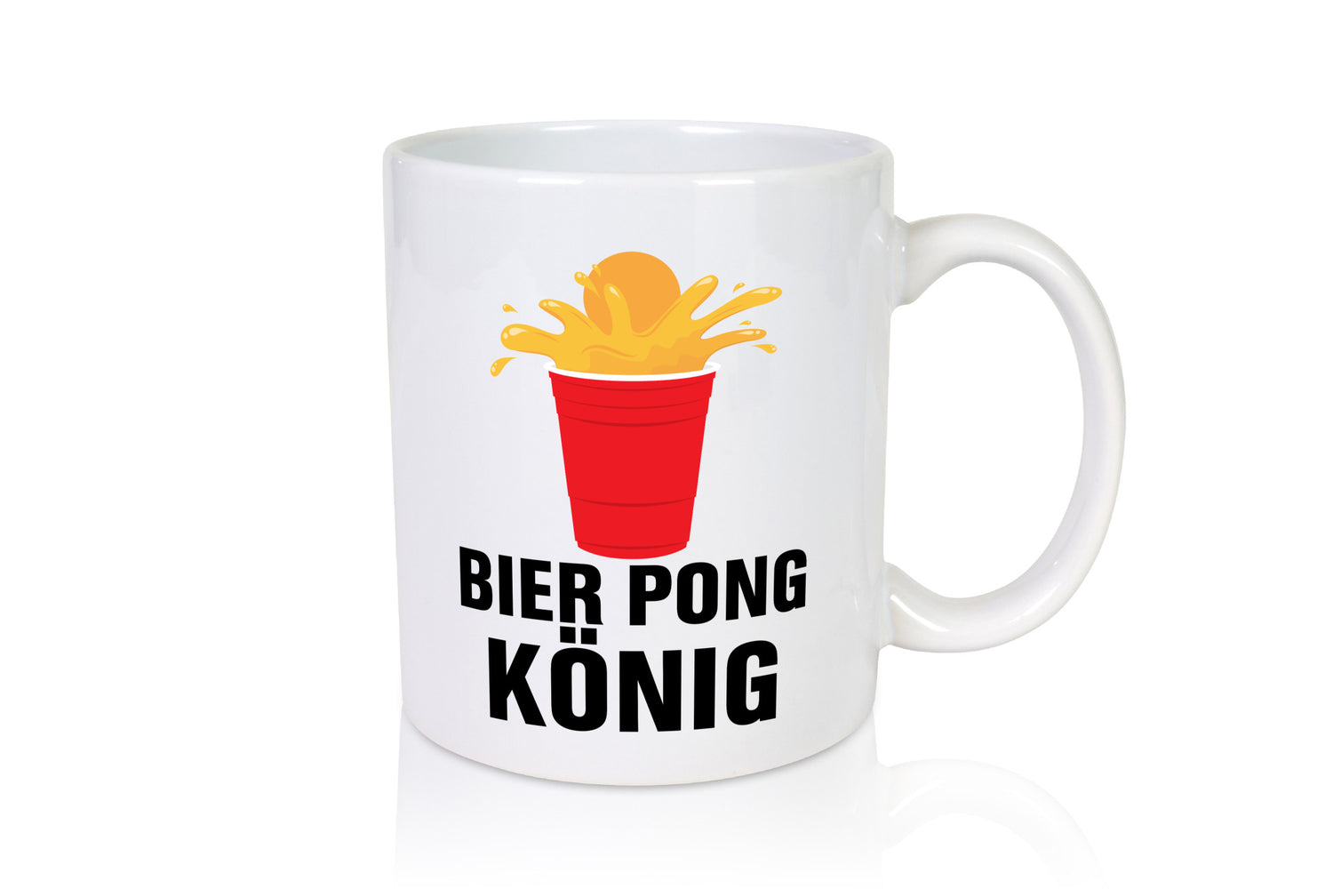 Bier Pong König | Party Bierliebhaber Spiele Geschenkidee Humor Tasse