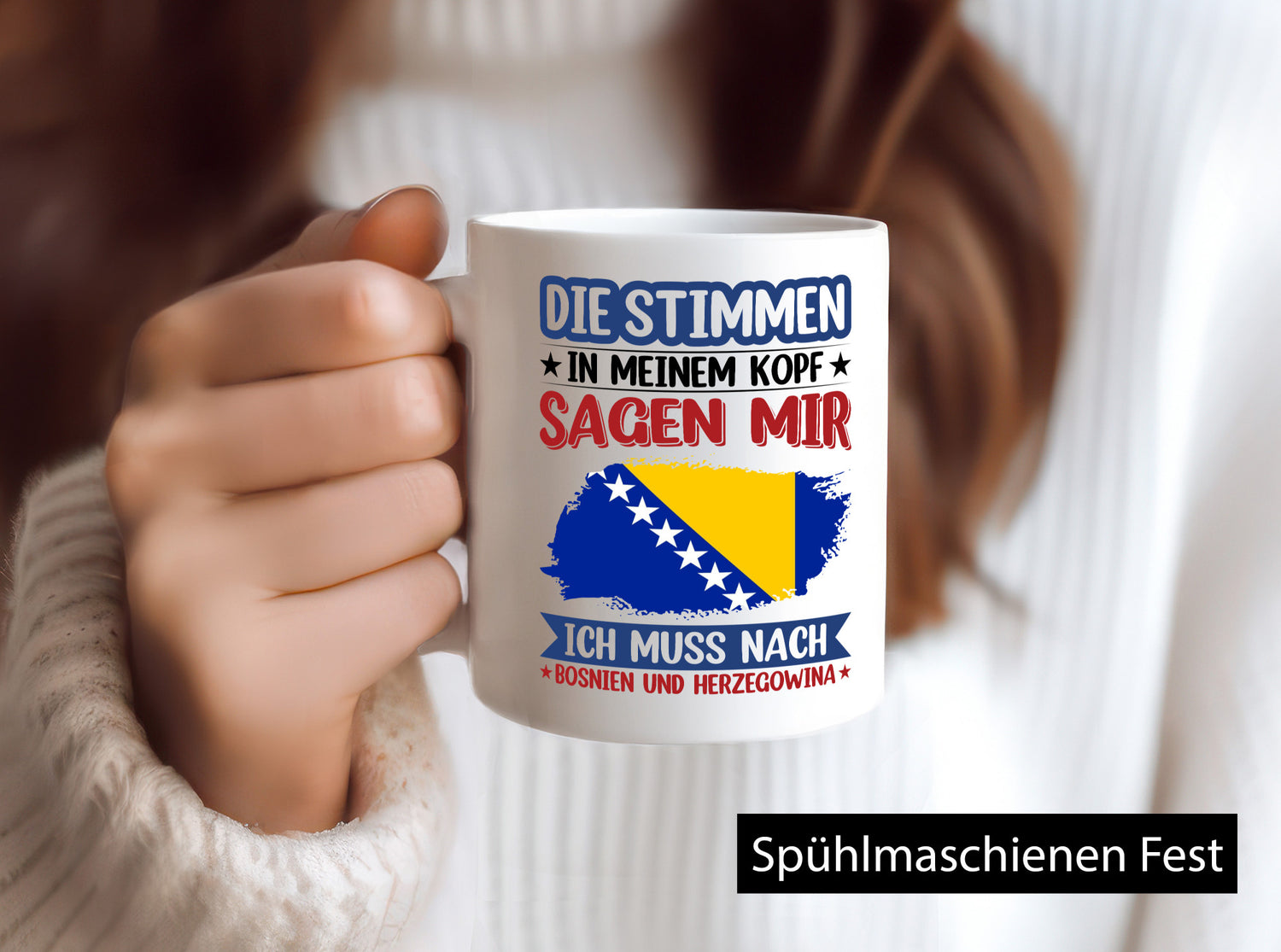 Bosnien und Herzegowina | Urlaub Stimmen in meinem Kopf Geschenk Humor