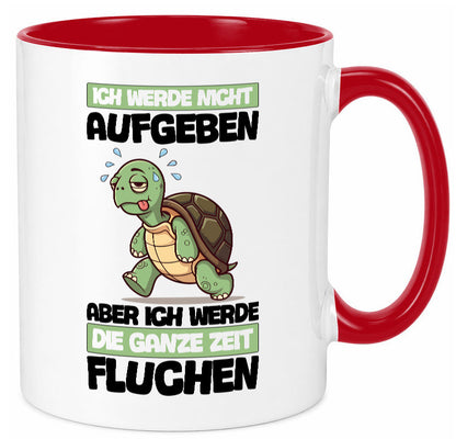 Ich geb nicht auf werde aber fluchen | Schildkröte Joggen v2 Humor Geschenkidee