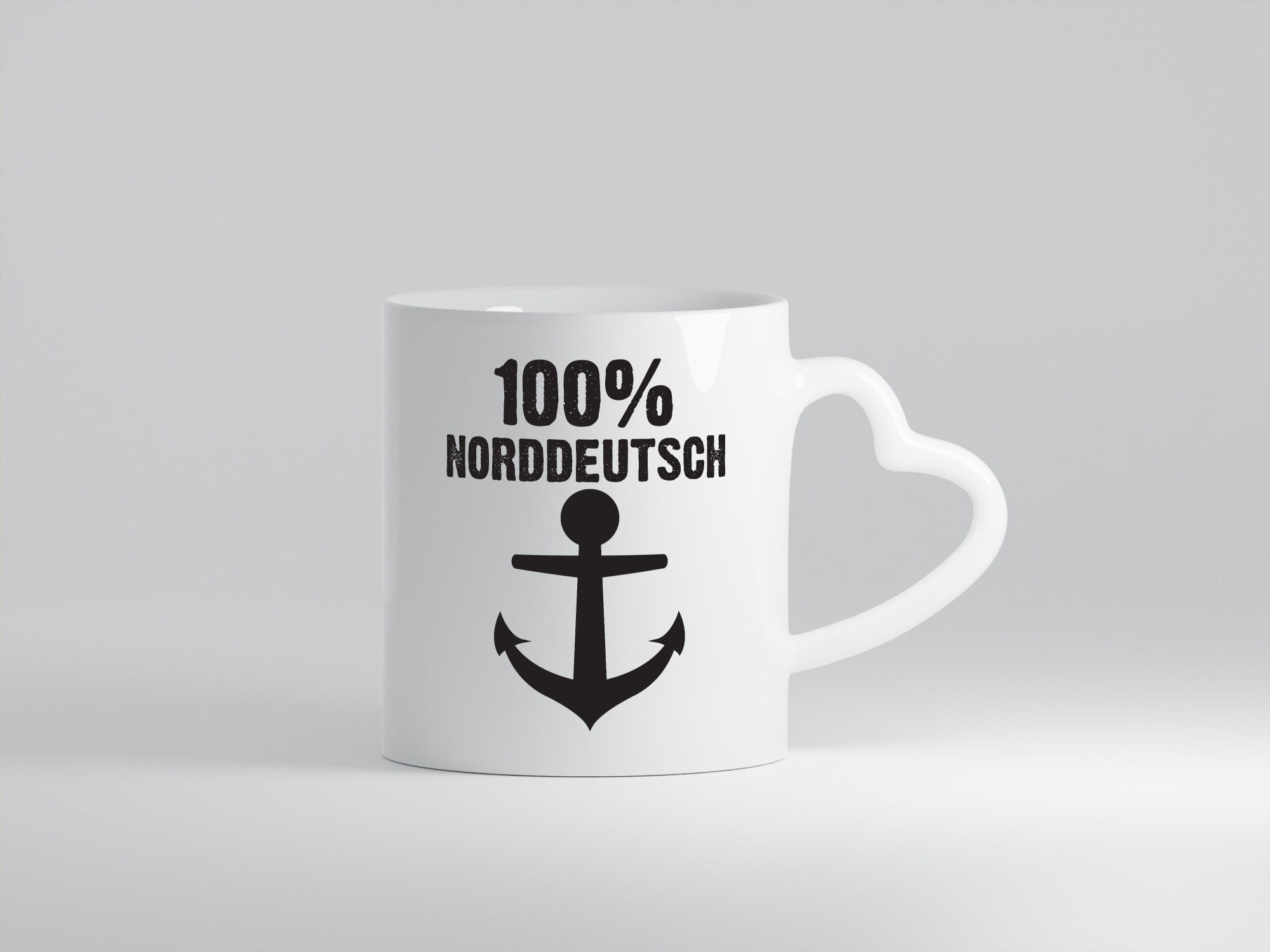 100% Norddeutsch | Norddeutscher Tasse Nordlicht Geschenk Humor Geschenkidee