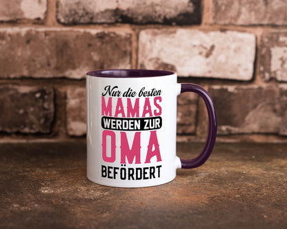 Beste Mama wird zur Oma befördert | Großmutter lustiger Spruch Geschenk Familie