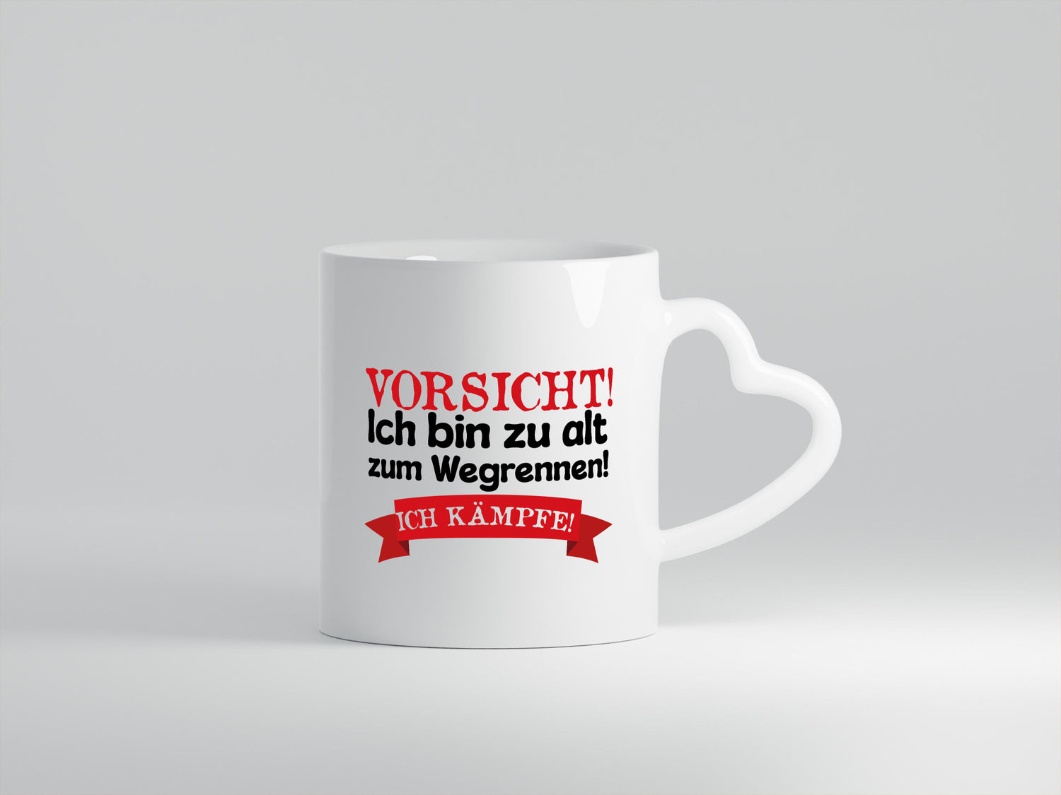 Bin zu alt zum wegrennen ich kämpfe | Alter Mann lustiger Spruch Geschenk Humor