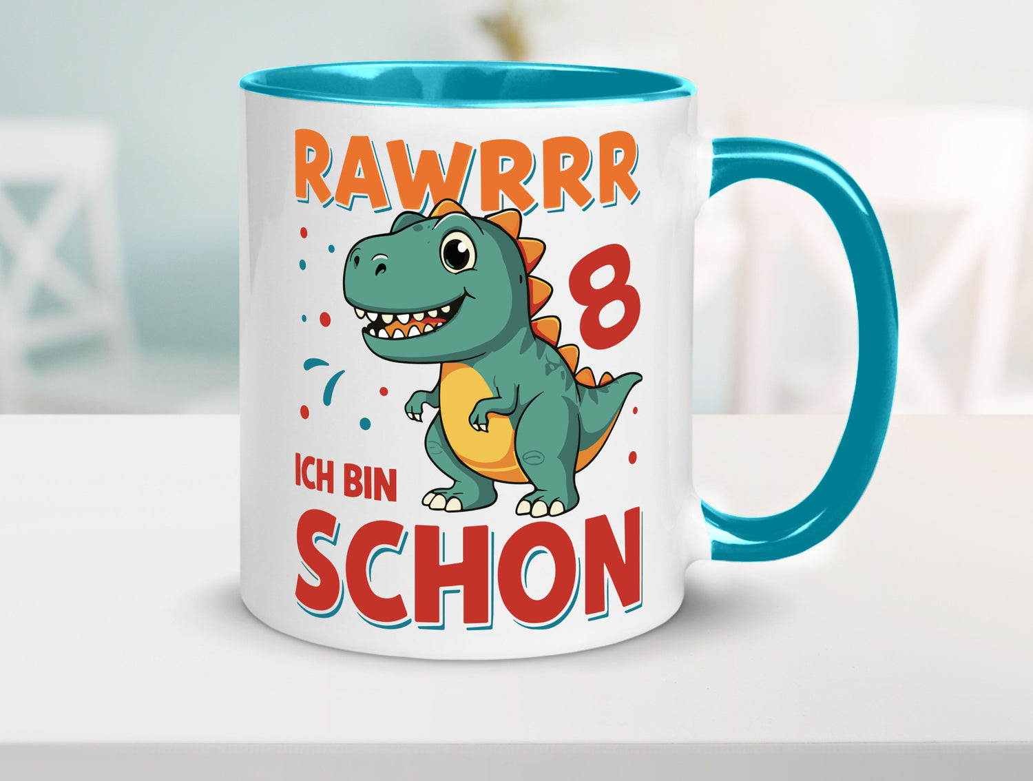 8. Geburtstag | 8 Jahre Raw ich bin schon T-Rex Geschenk Geschenkidee lustiger