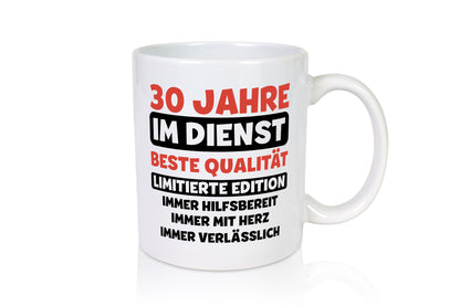 30 Jahre im Dienst | Jubiläum Arbeit v3 Humor Kollegen Büro Geschenkidee Tasse