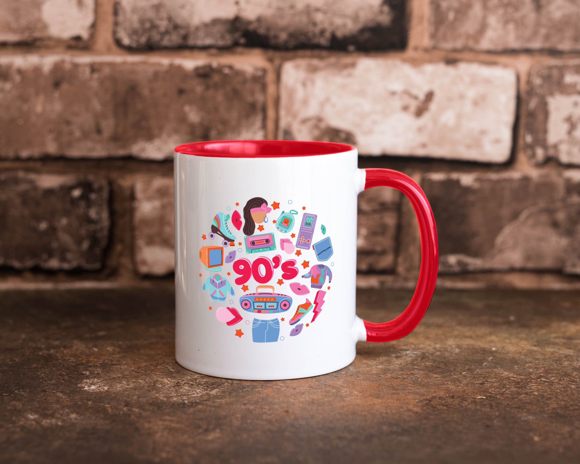 90er Jahre | Alte Zeit Nostalgie Humor Geschenkidee Tasse