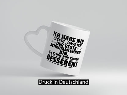 Der Beste Schwimmlehrer | Lehrer Schüler schwimmen Humor Geschenkidee Tasse