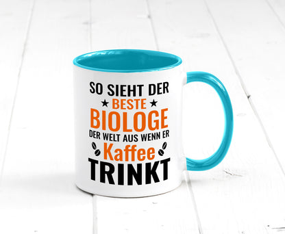 Kaffee trinkt: Biologe | Biologie Naturforscher Geschenk Humor Geschenkidee