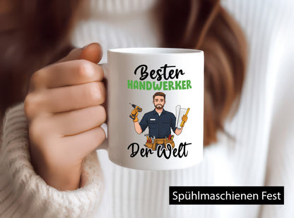 Bester Handwerker |Handwerk v2 Geschenk Humor Geschenkidee lustiger Spruch Tasse