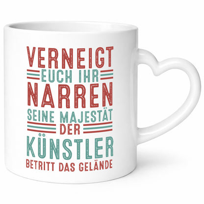 Verneigt euch: Künstler | Kunst Geschenk Humor Geschenkidee lustiger Spruch