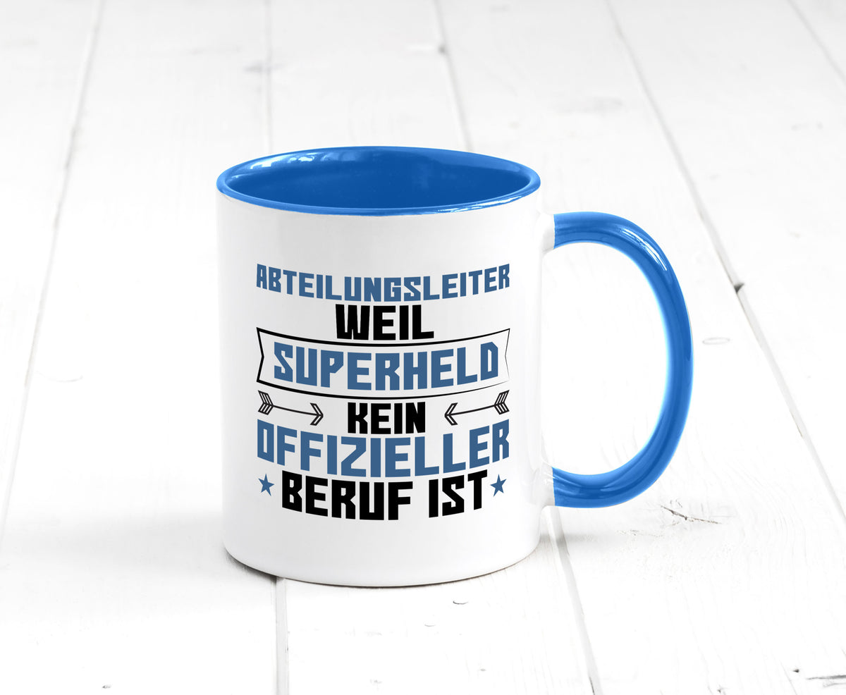 Superheld Abteilungsleiter| Führungskraft Geschenkidee Humor Tasse