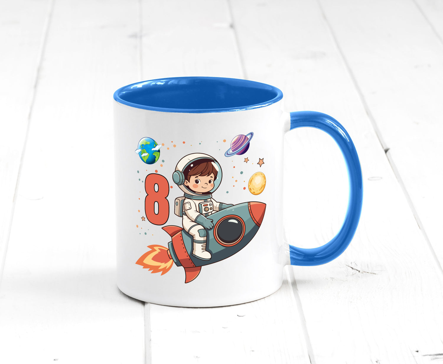 8. Geburtstag | 8 Jahre Astronaut Weltraum Humor Geschenkidee Tasse
