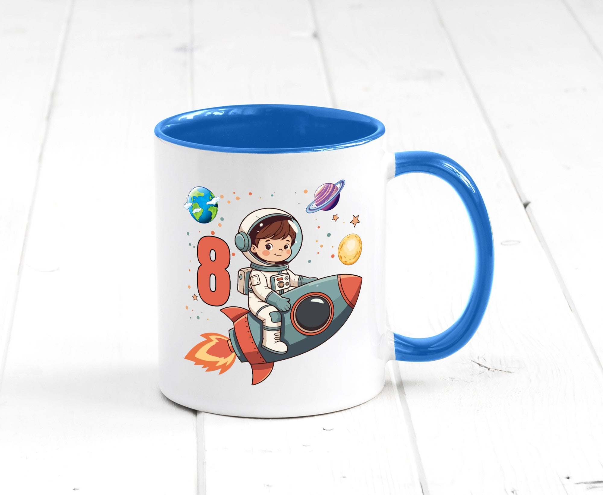 8. Geburtstag | 8 Jahre Astronaut Weltraum Humor Geschenkidee Tasse