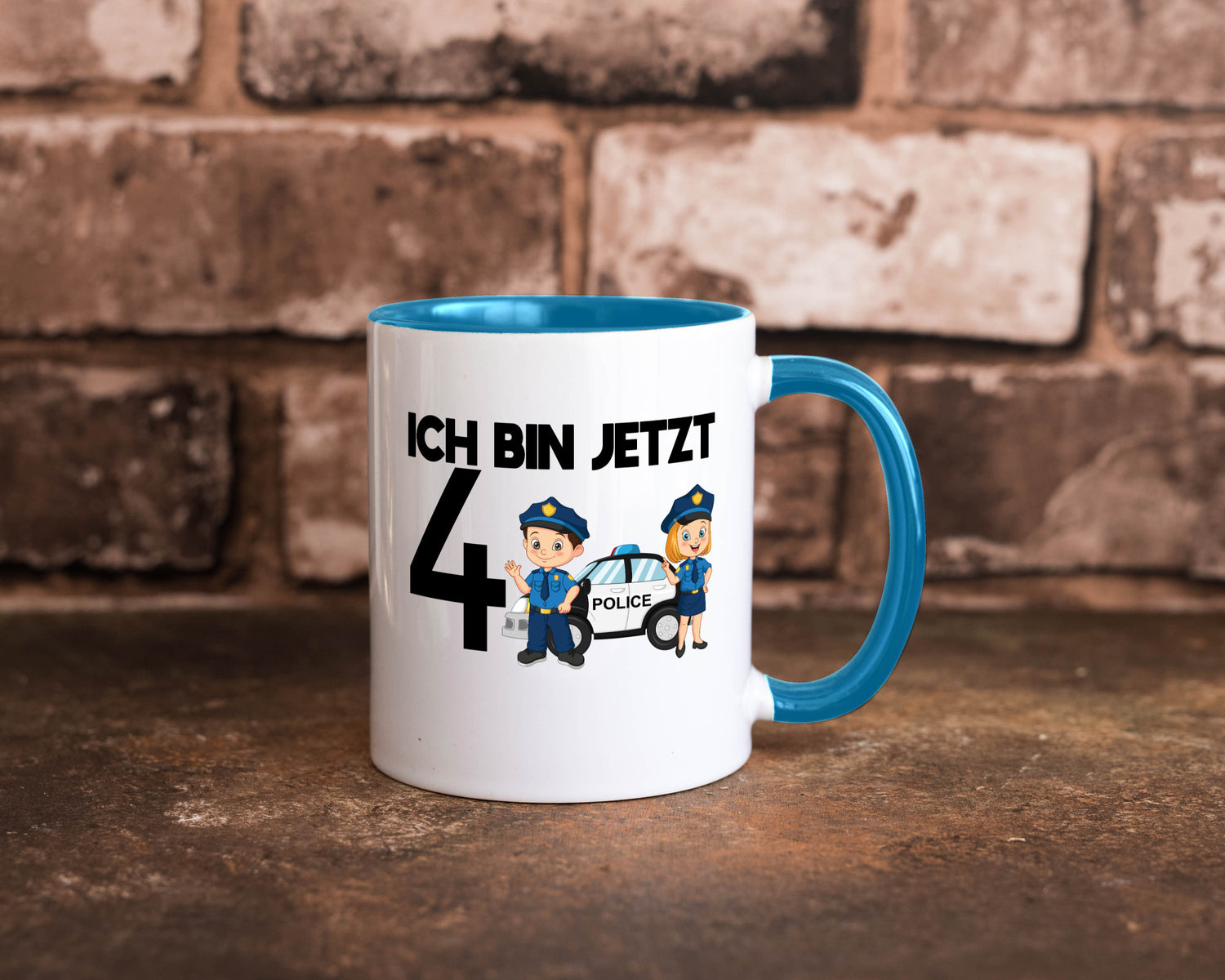 Ich bin jetzt 4 | Polizei 4. Geburtstag Jähriger Geschenk Geschenkidee lustiger