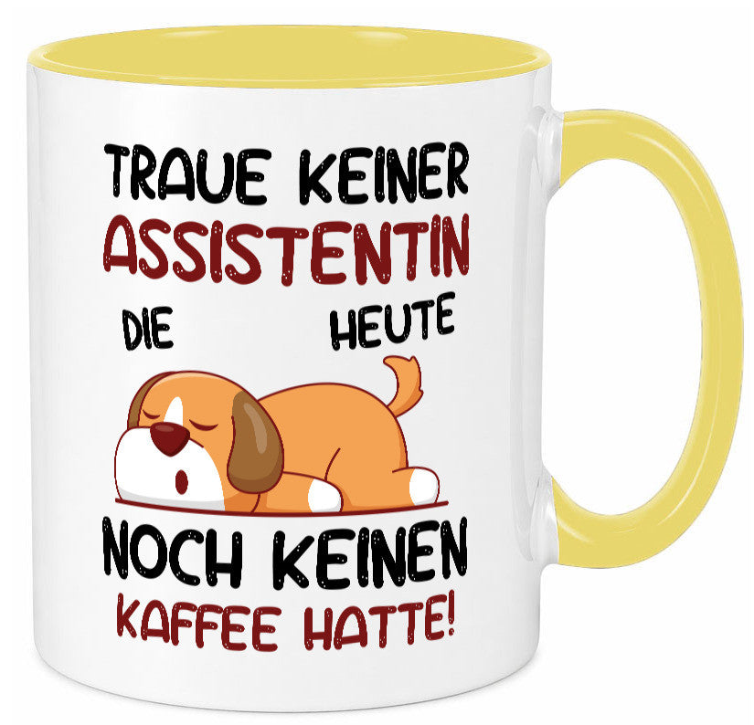 Traue keiner Assistentin | Assistenz Hilfskraft Humor Geschenkidee Tasse
