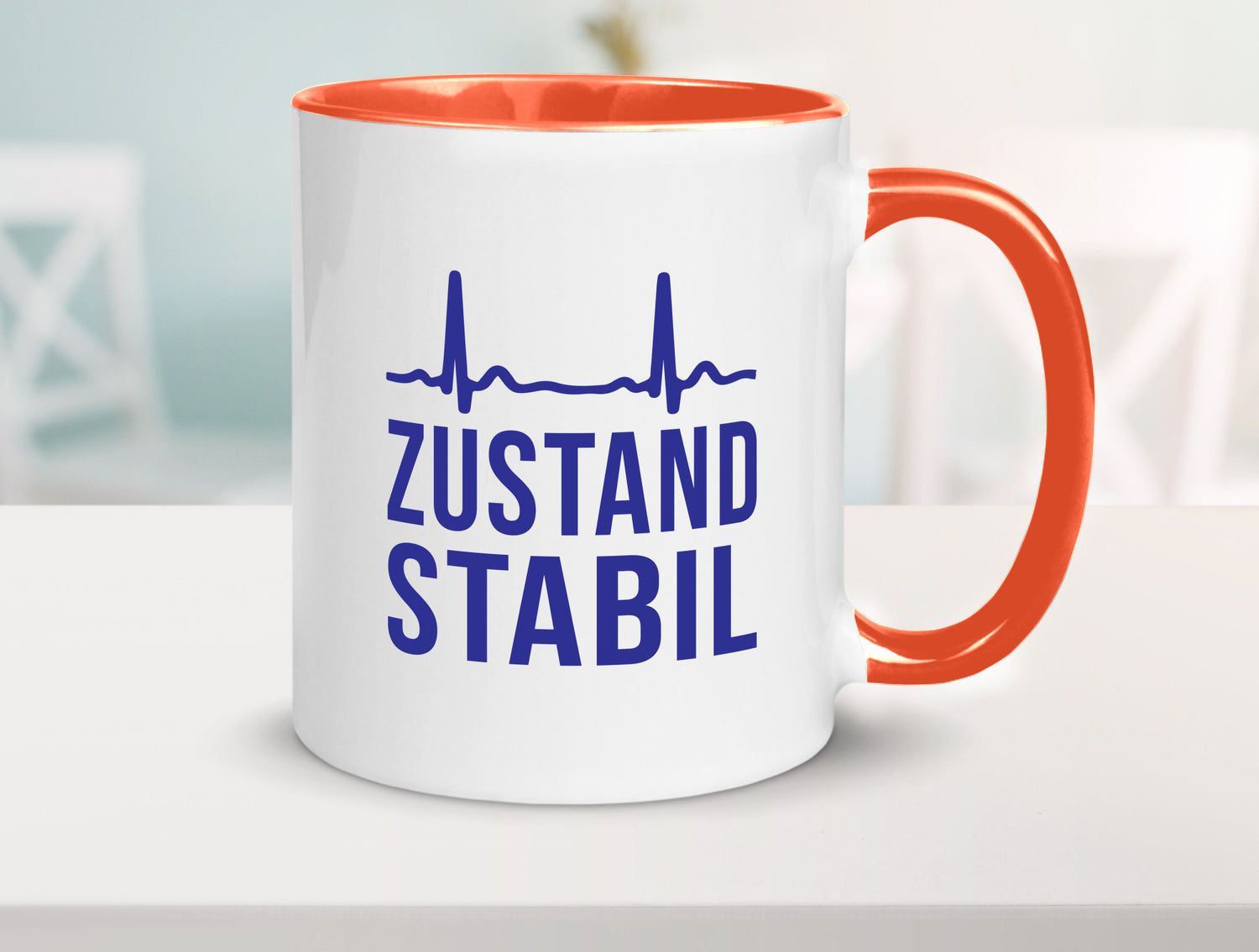 Zustand stabil | Herzschlag v2 Geschenk Humor Geschenkidee lustiger Spruch Tasse