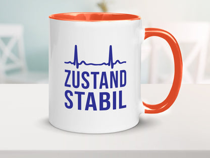 Zustand stabil | Herzschlag v2 Geschenk Humor Geschenkidee lustiger Spruch Tasse
