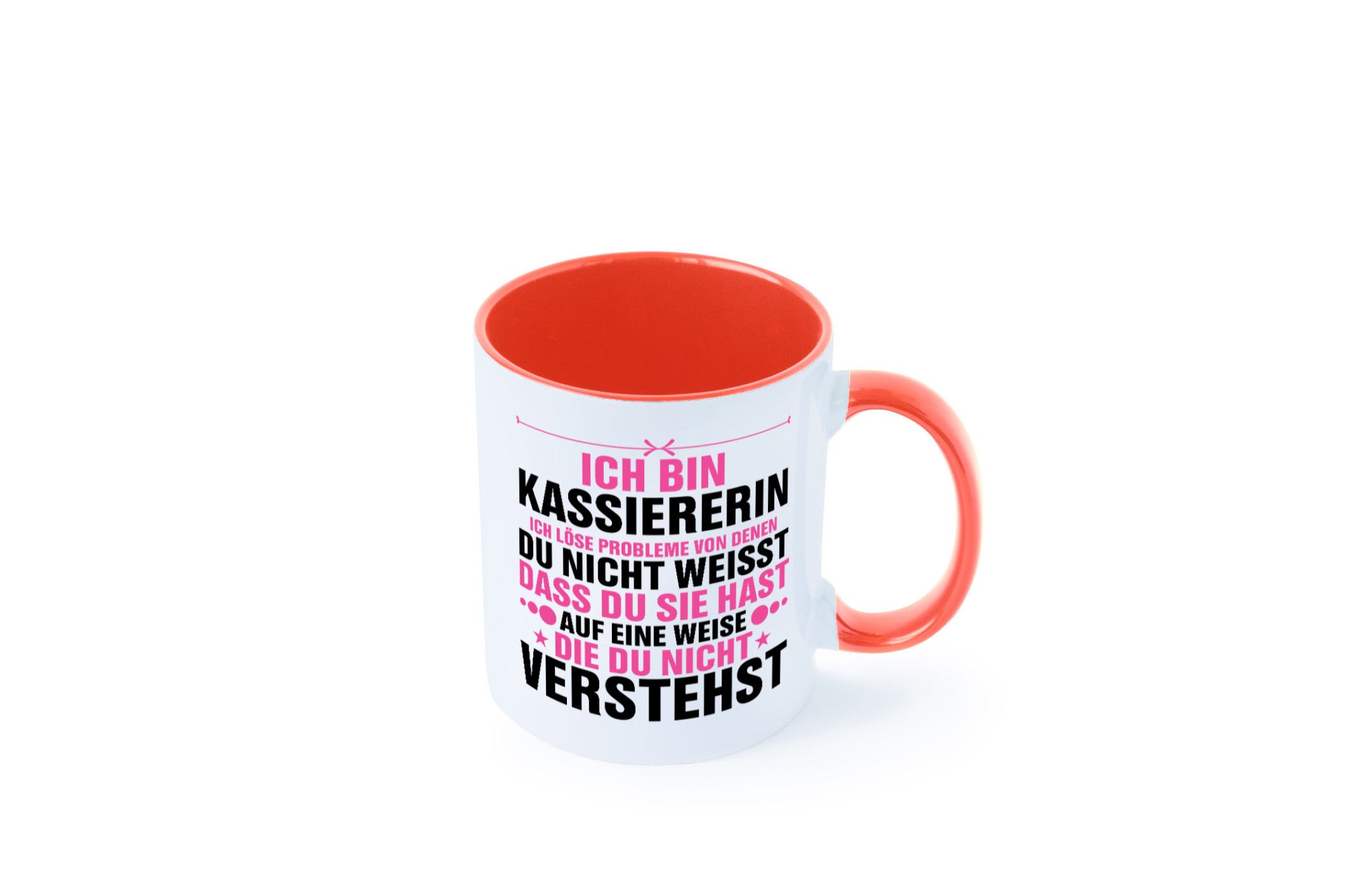 Löse Probleme: Kassiererin v2 lustiger Spruch Geschenk Humor Geschenkidee Tasse