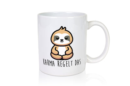 Karma regelt das | Yoga Faultier Meditation Chillen Geschenk Tierliebhaber