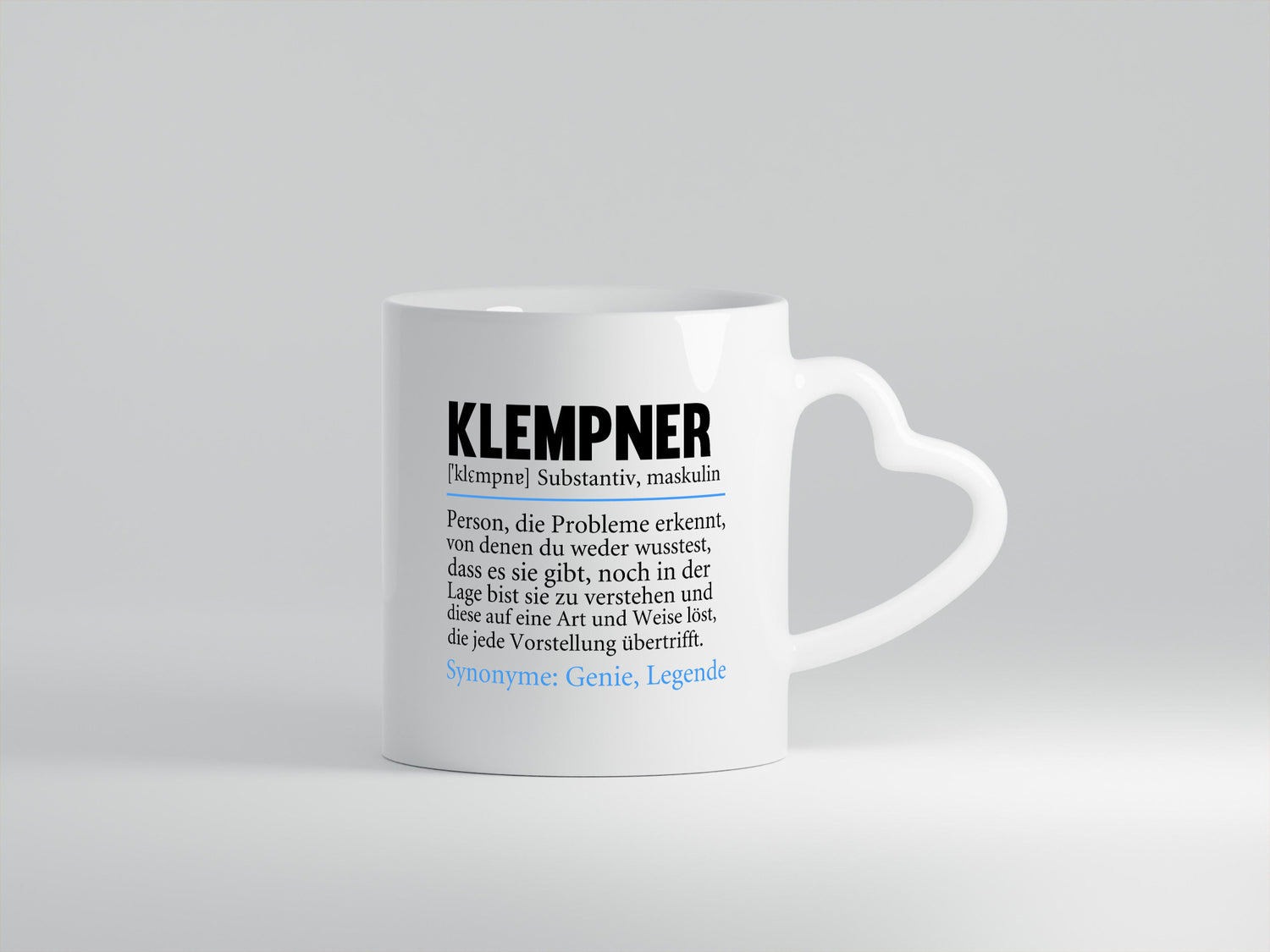 Klempner | Spruch lustig Beruf klempnern Becher Geschenkidee Arbeit Kollegen