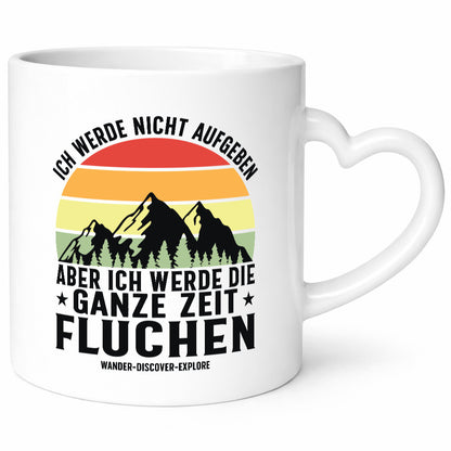 Nicht aufgeben, fluchen | Berge Sternen| Pfeile v2 lustig Humor Geschenkidee