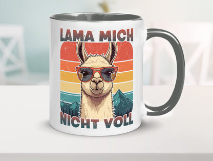 Lama mich nicht voll | Alpaka Kamel Retro lustig Humor Geschenkidee Geschenk
