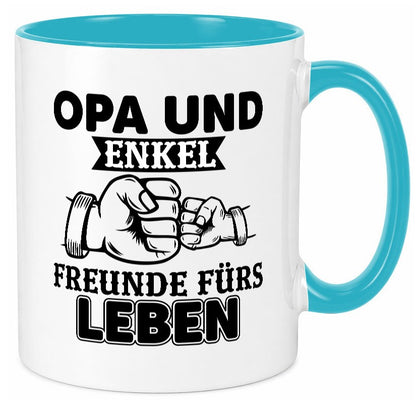 Opa und Enkel Freunde fürs Leben | Großvater Geschenkidee Familie Humor Tasse