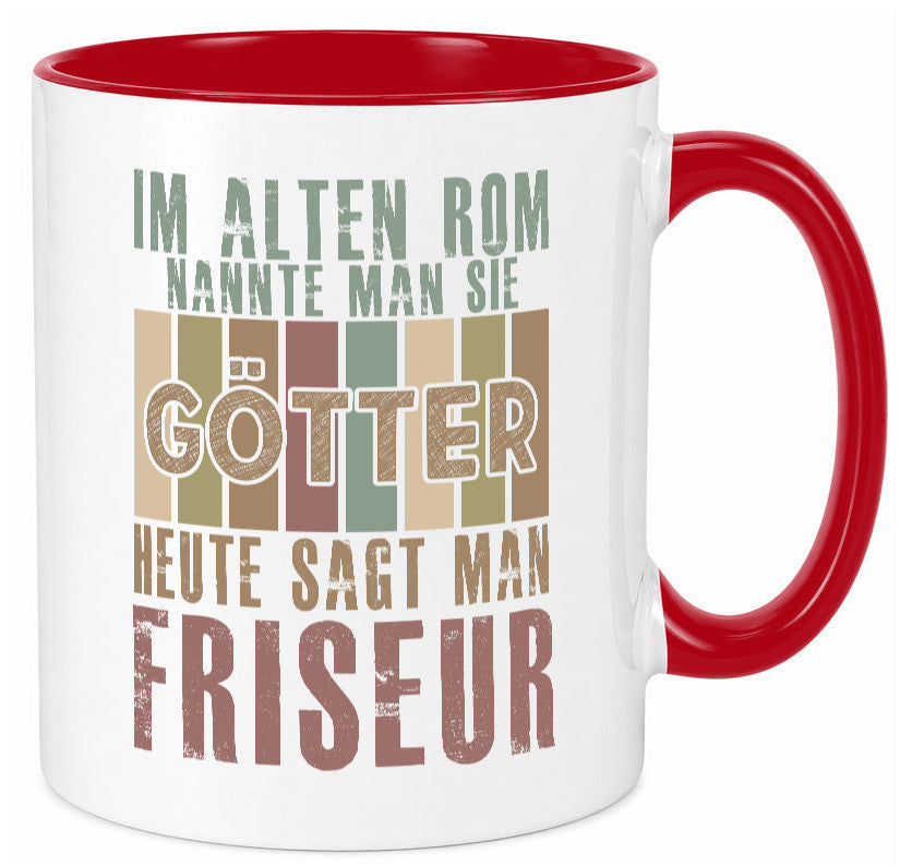 Heute sagt man: Friseur | Frisör Geschenkidee Humor Tasse