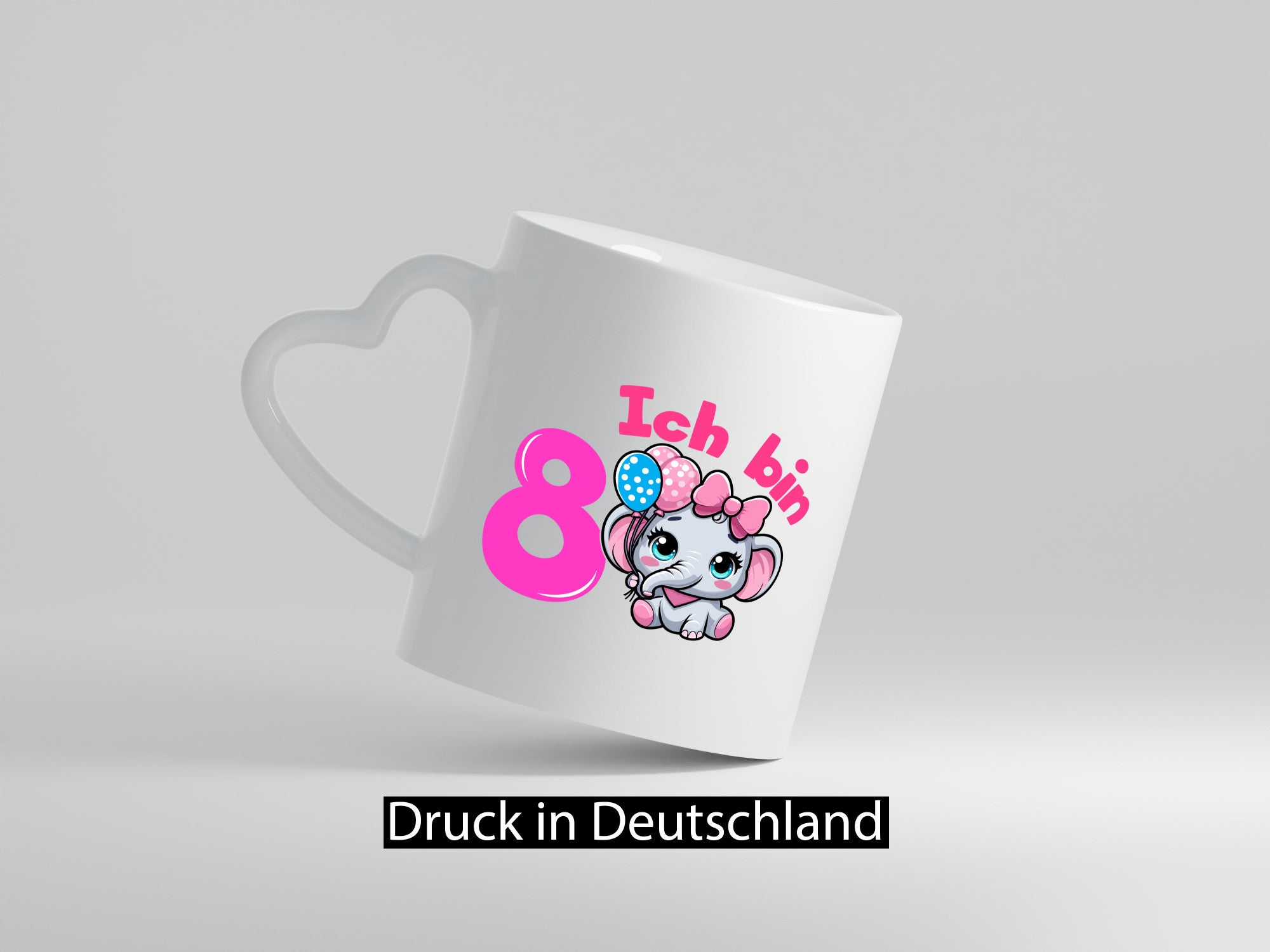 8. Geburtstag | 8 Jahre Elefant Mädchen Humor Geschenkidee Tasse