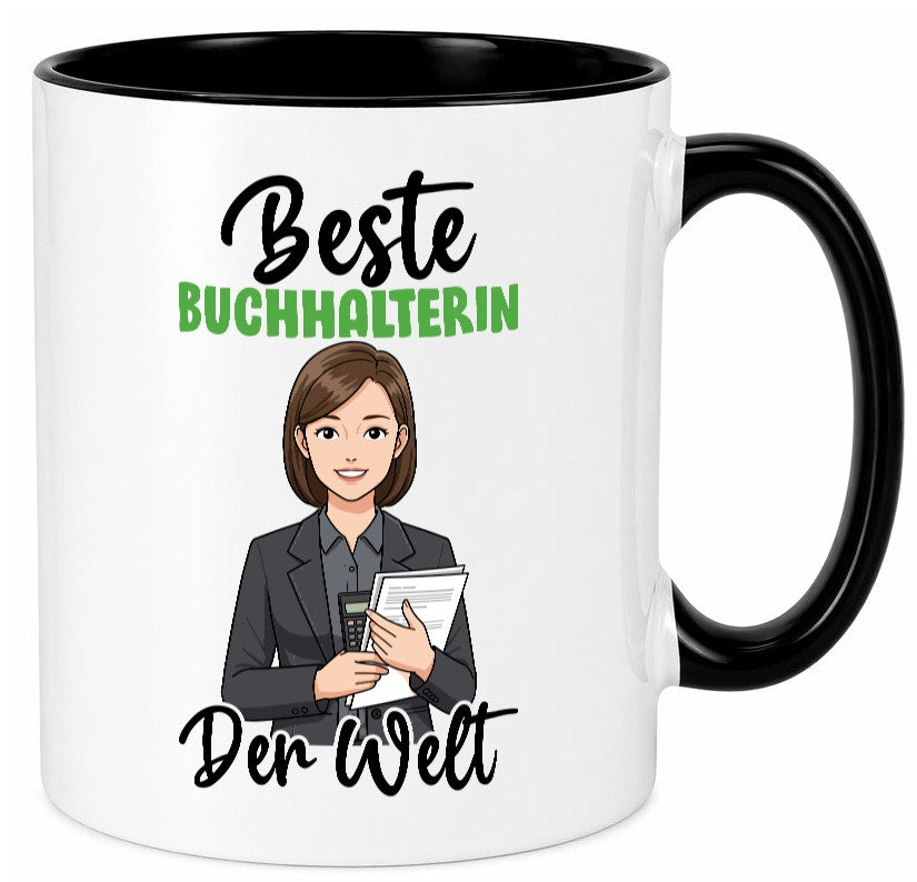 Beste Buchhalterin | Buchhaltung Humor v2 lustig Geschenkidee Geschenk Tasse