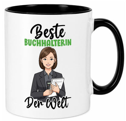 Beste Buchhalterin | Buchhaltung Humor v2 lustig Geschenkidee Geschenk Tasse