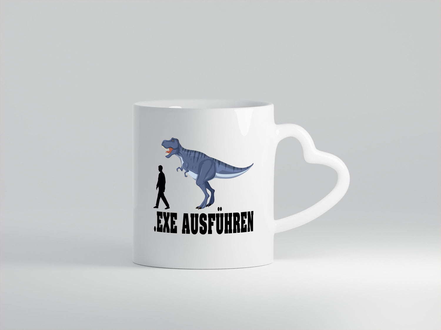 Exe Ausführen | Dinosaurier lustiger Spruch Geschenk Humor Geschenkidee Tasse