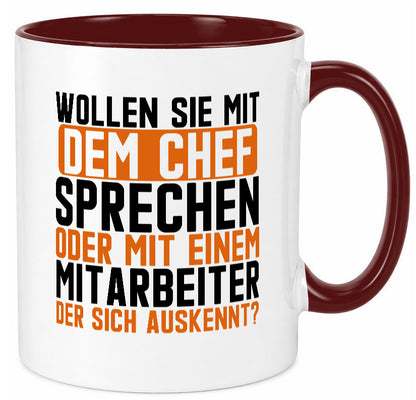 Wollen sie mit dem Chef Sprechen | Mitarbeiter Humor Arbeit Kollegen Büro