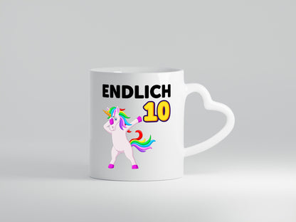 10. Geburtstag | endlich 10 Jahre Einhorn Mädchen lustig Geschenkidee Geschenk