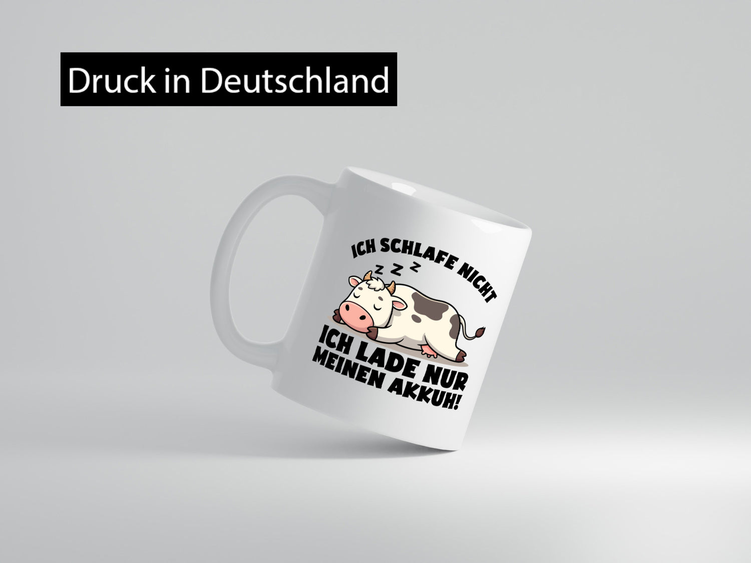 Ich schlafe nicht lade nur meinen Akkuh | Müde lustiger Spruch Geschenk Humor