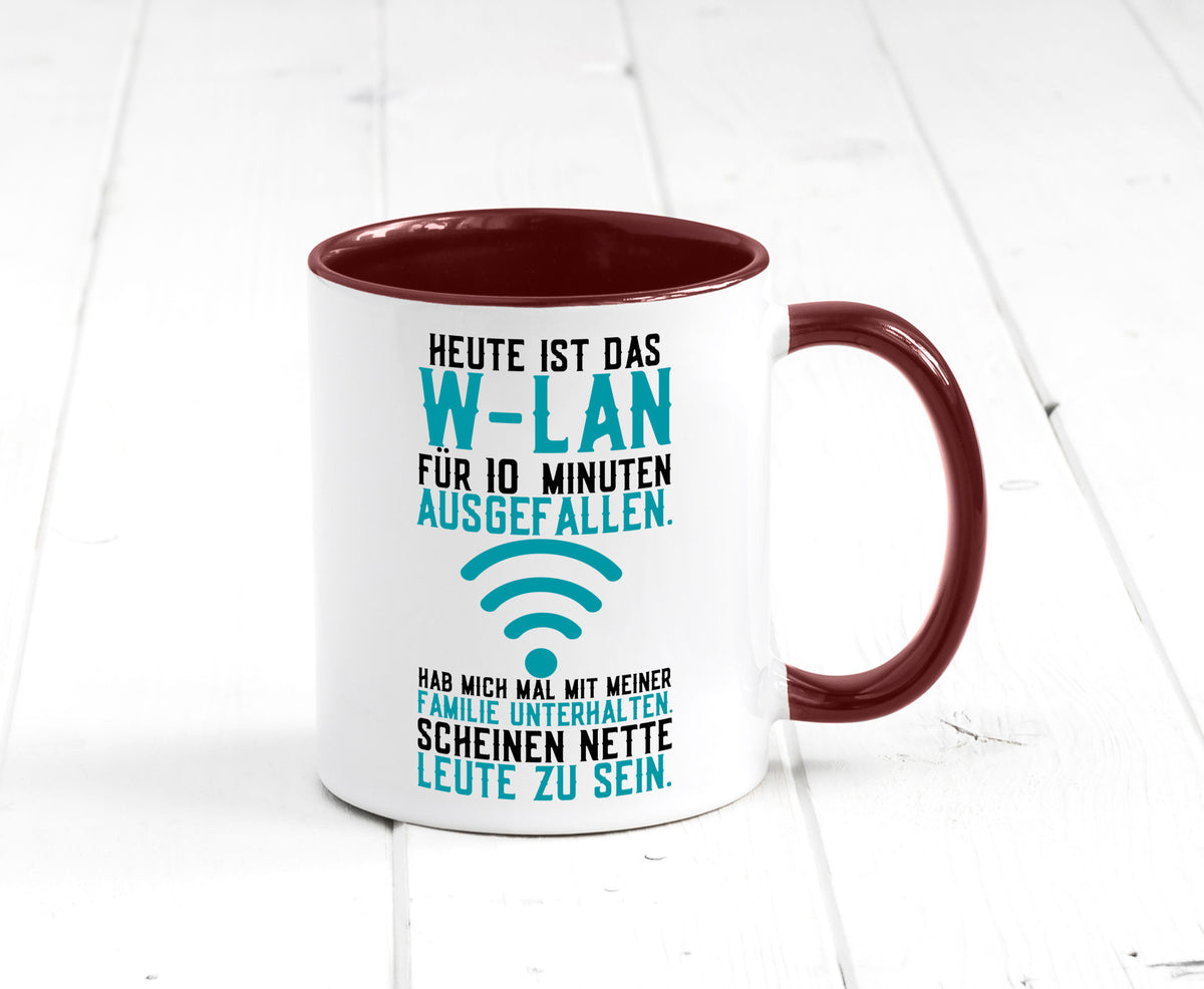 10 Minuten W-Lan Ausfall | Nerd Computer PC Gamer lustig Humor Geschenkidee Tasse