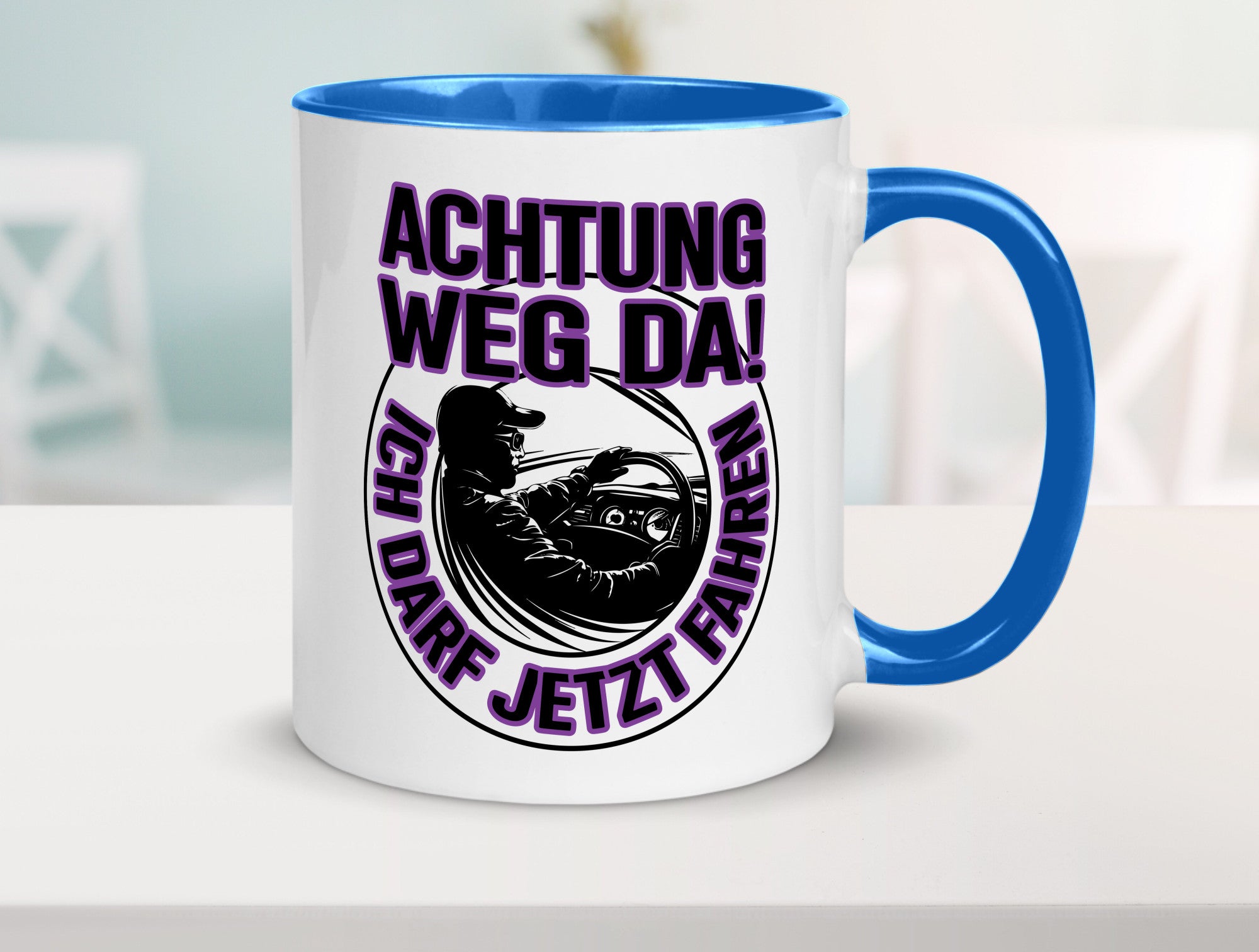 Achtung weg da ich darf jetzt Fahren | Führerschein lustig Humor Geschenkidee