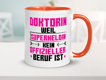 Superheldin Doktorin | Doktorand Doktortitel Geschenkidee Humor Tasse