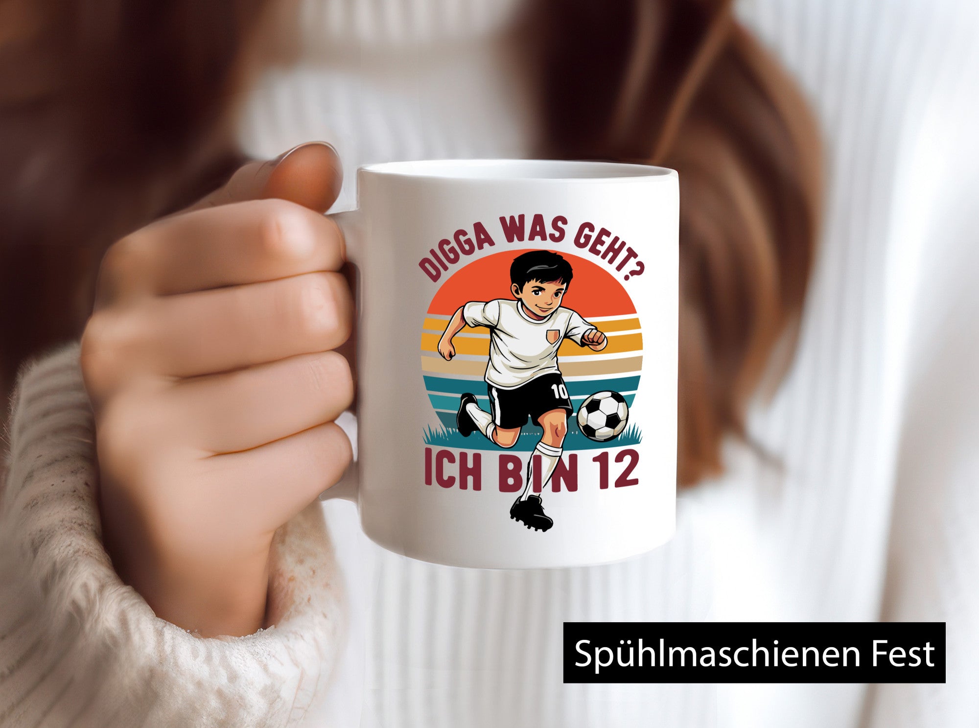12 Geburtstag | Jahre Digga was geht ab Fußball lustiger Spruch Geschenk