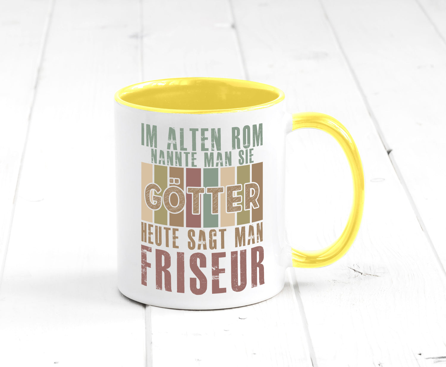 Heute sagt man: Friseur | Frisör Geschenkidee Humor Tasse