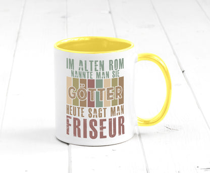 Heute sagt man: Friseur | Frisör Geschenkidee Humor Tasse