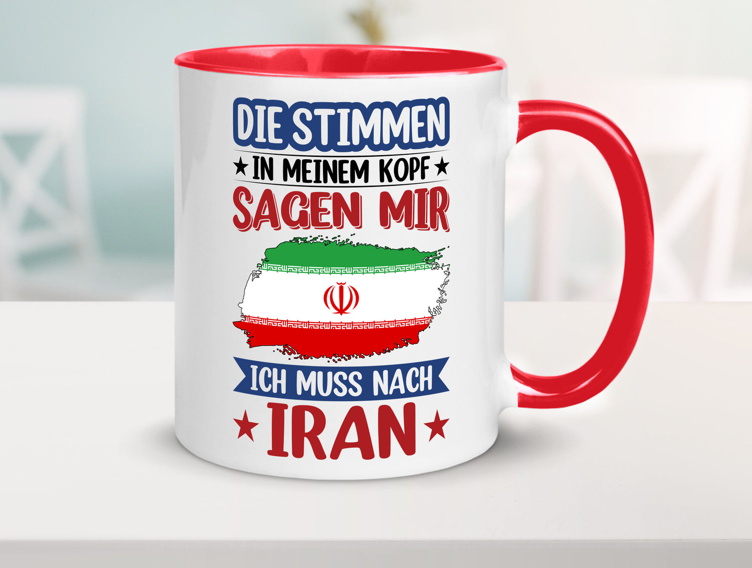 Iran | Urlaub Stimmen in meinem Kopf Traumland Humor Geschenkidee Tasse