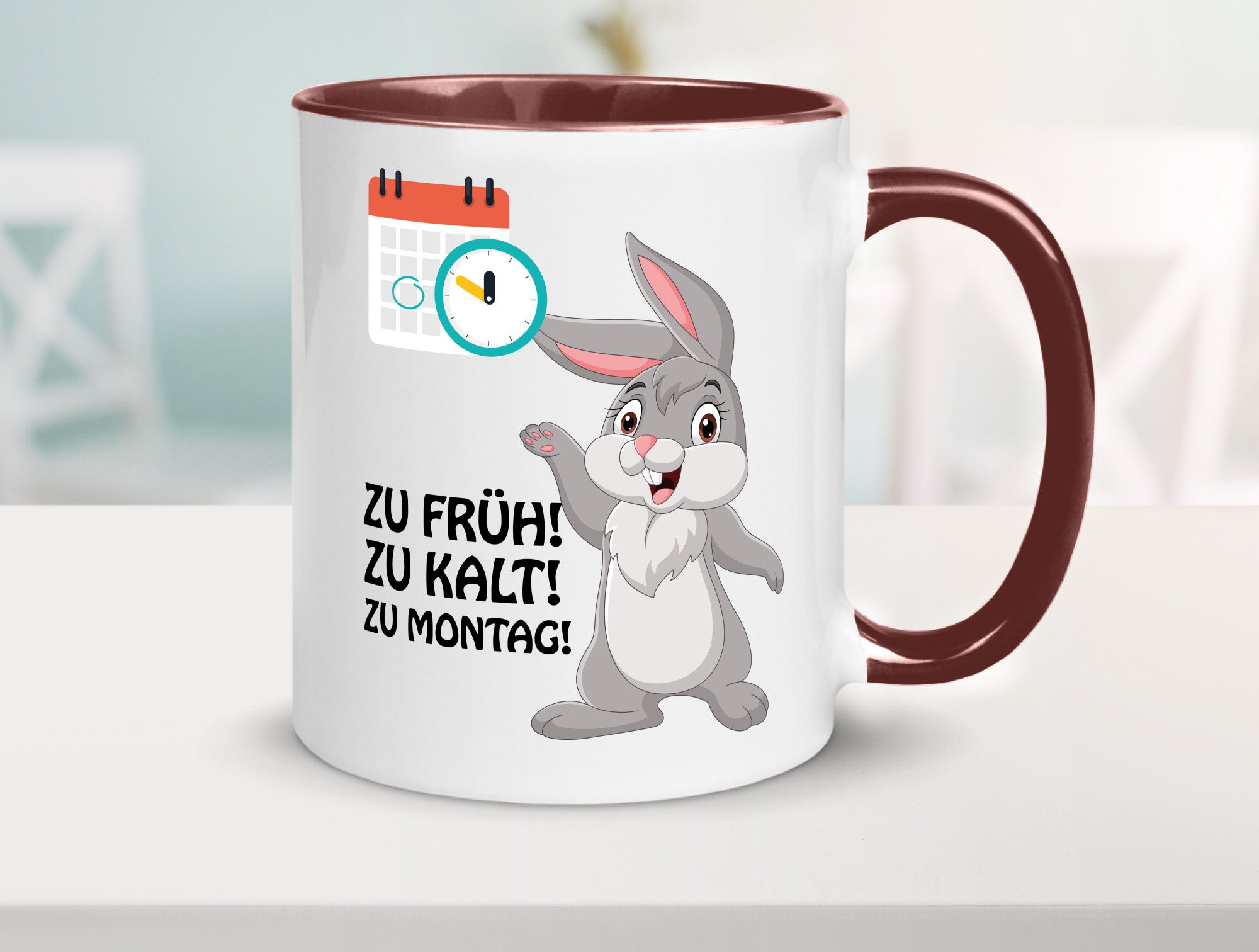 Kalter Montag Geschenkidee Humor Tasse